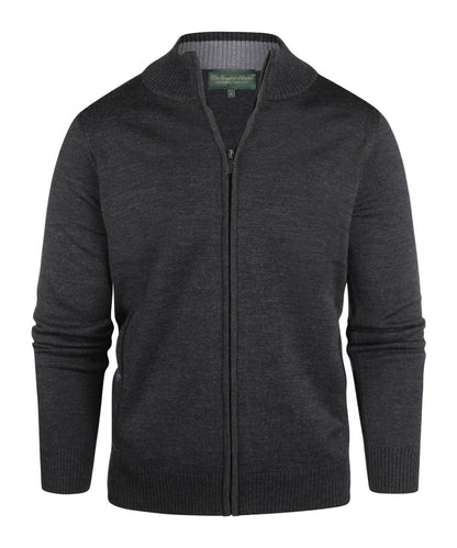 Merino Zip Vest | Anthracite Grey