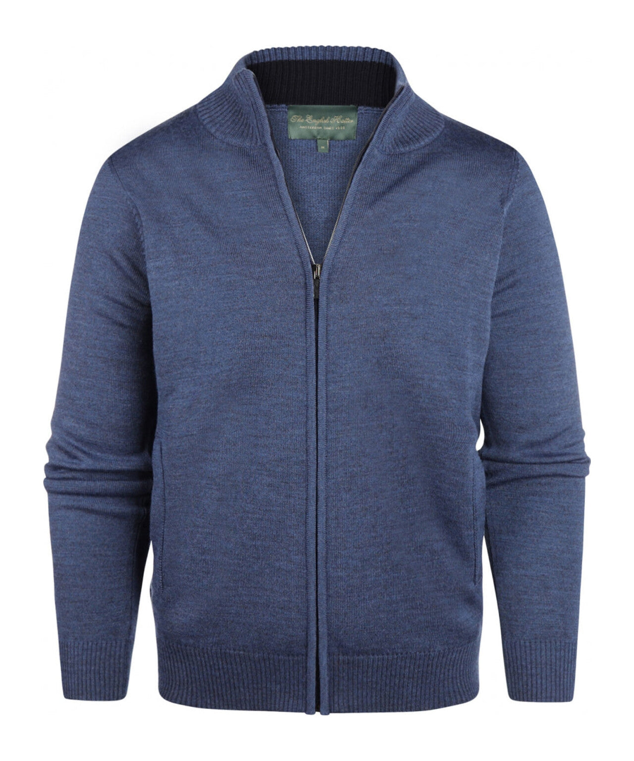 Merino Zip Vest | Blue
