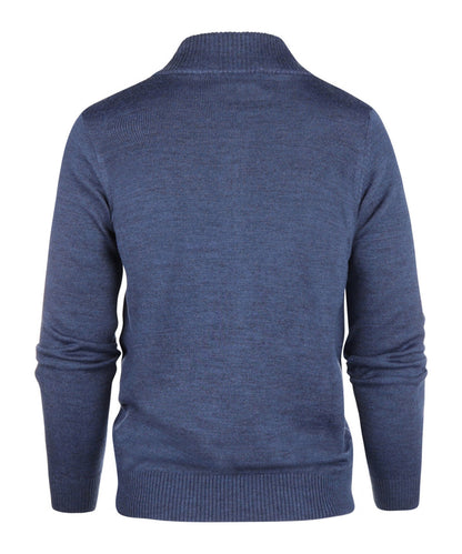 Merino Zip Vest | Blue