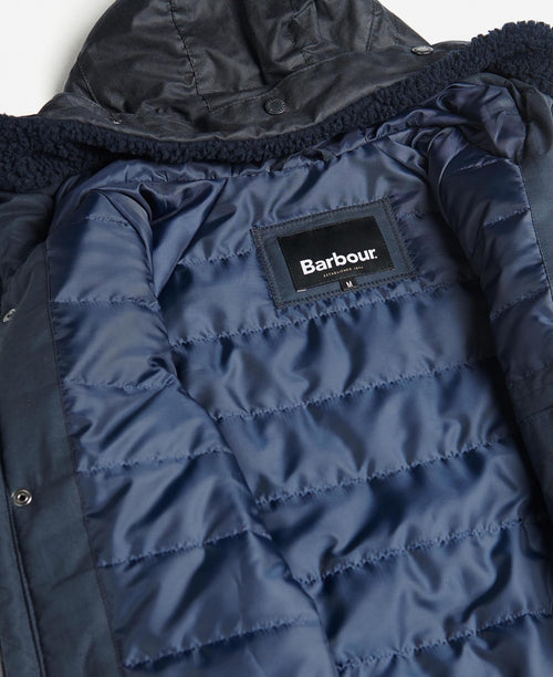 Barbour Corbridge Wax Parka Jacket | Navy Blauw