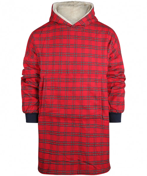 Fleece lined nightshirt | Rood