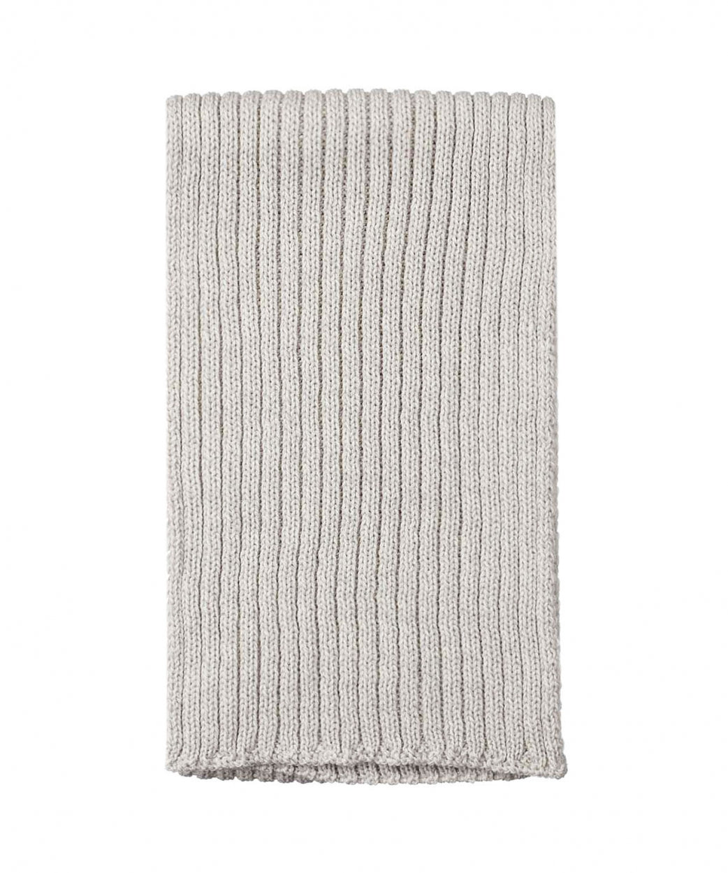 Ribbed Merino Scarf | Licht Grijs