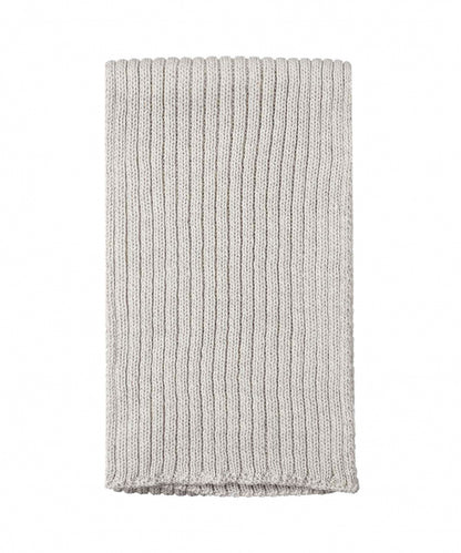 Ribbed Merino Scarf | Licht Grijs