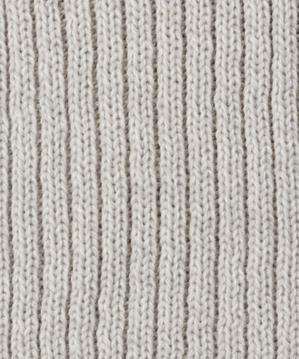 Ribbed Merino Scarf | Licht Grijs
