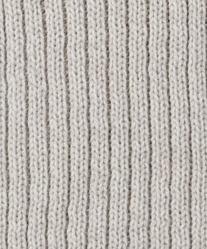 Ribbed Merino Scarf | Licht Grijs