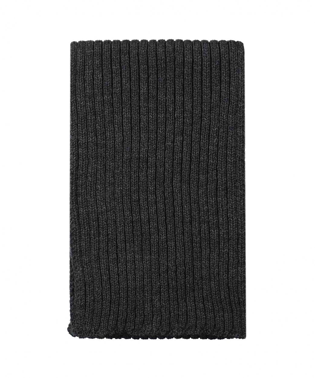 Ribbed Merino Scarf | Antraciet Grijs