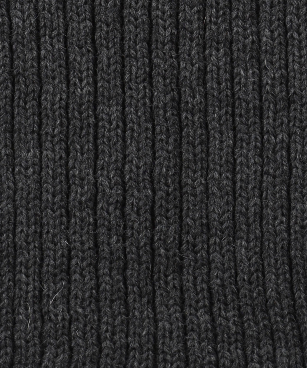 Ribbed Merino Scarf | Antraciet Grijs