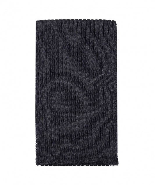 Ribbed Merino Scarf | Grijs Blauw