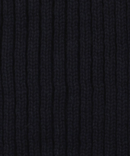 Gerippter Merinoschal | Marineblau