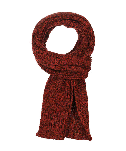 Ribbed Merino Scarf | Donker Rood