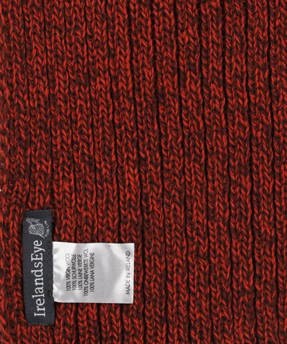Ribbed Merino Scarf | Donker Rood