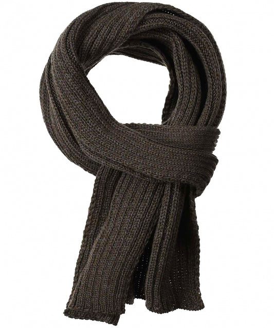 Ribbed Merino Scarf | Bruin Groen
