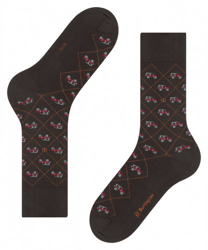 Burlington Auto Herrensocken | Braun