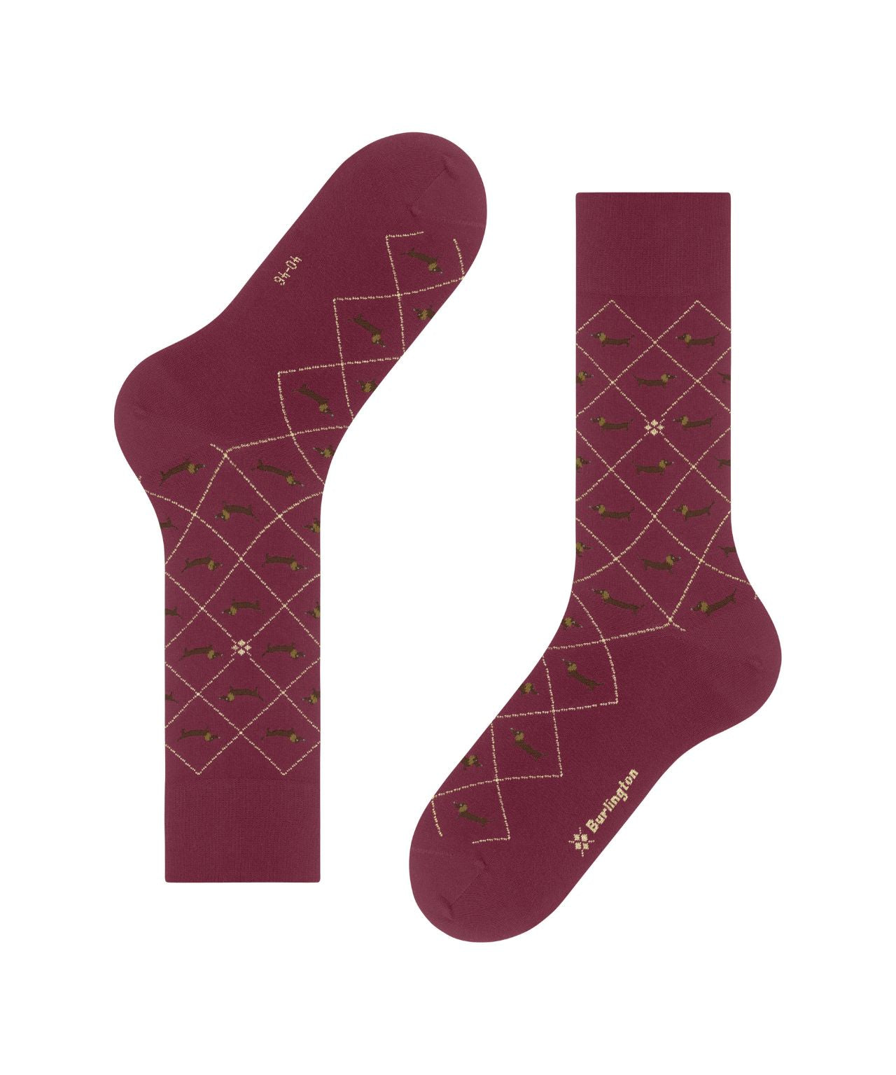 Burlington Dachshund Men's Socks | Red