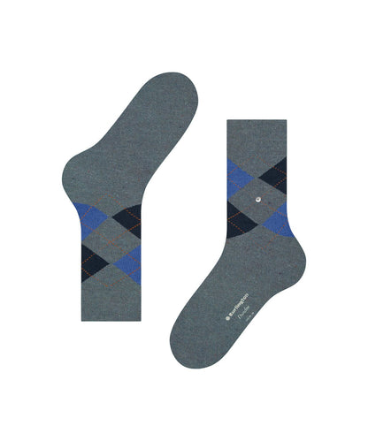 Dundee Sok | Light Jeans Diamond Check