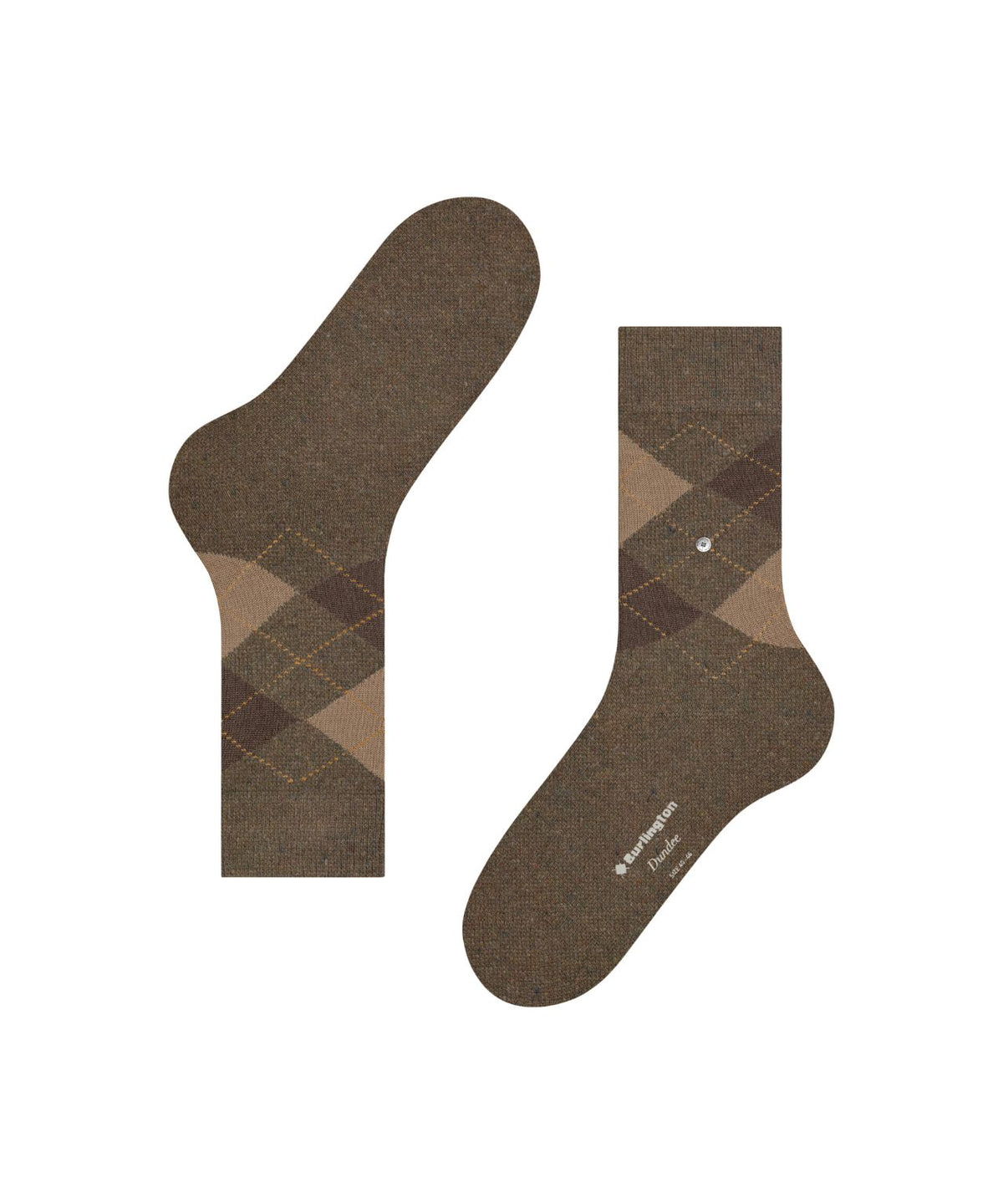 Dundee Sok | Hazelnut Brown Diamond Check