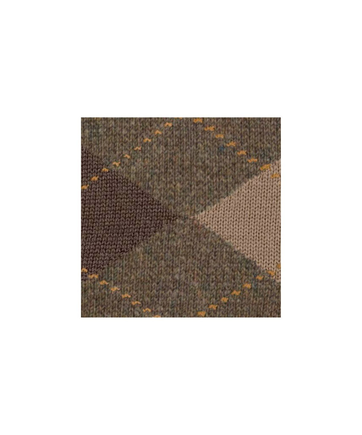 Dundee Sok | Hazelnut Brown Diamond Check
