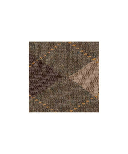 Dundee Sok | Hazelnut Brown Diamond Check