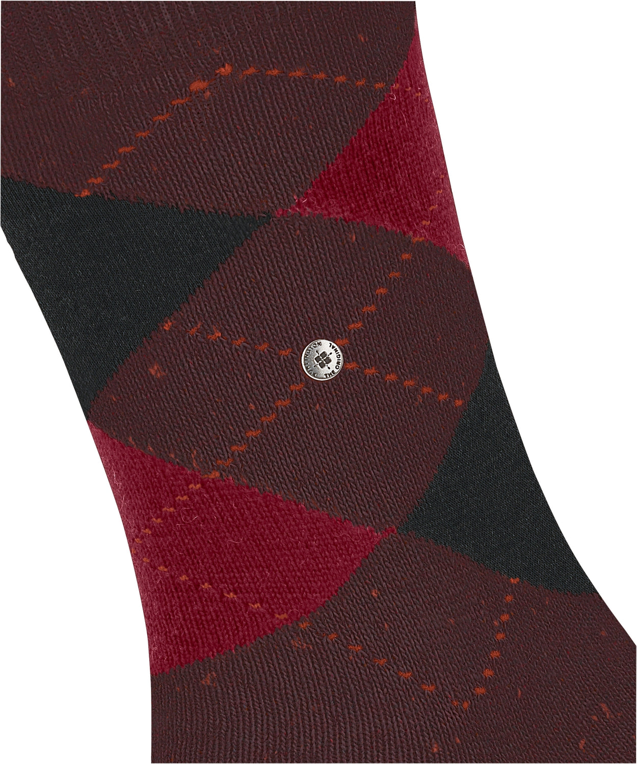 Dundee Sok | Burgundy/Black/Red diamond check