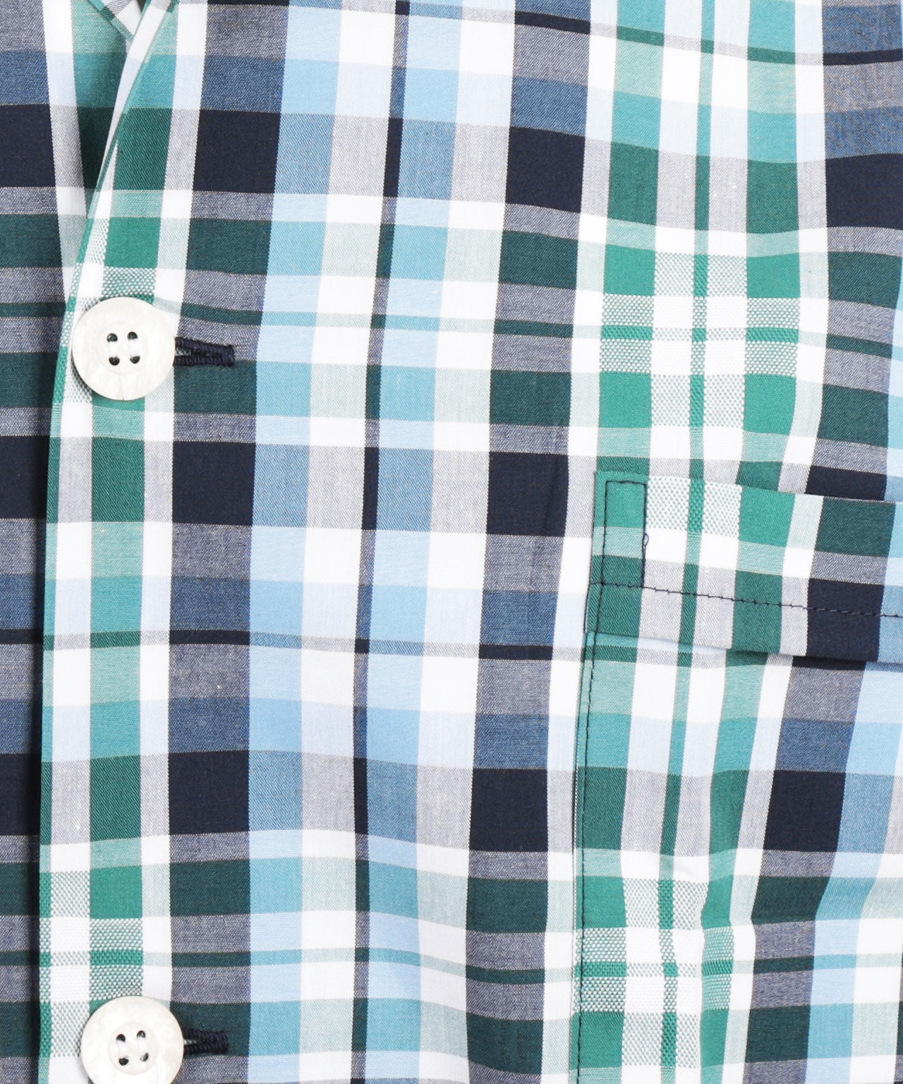 Derek Rose Flanell-Pyjama-Set | Blau