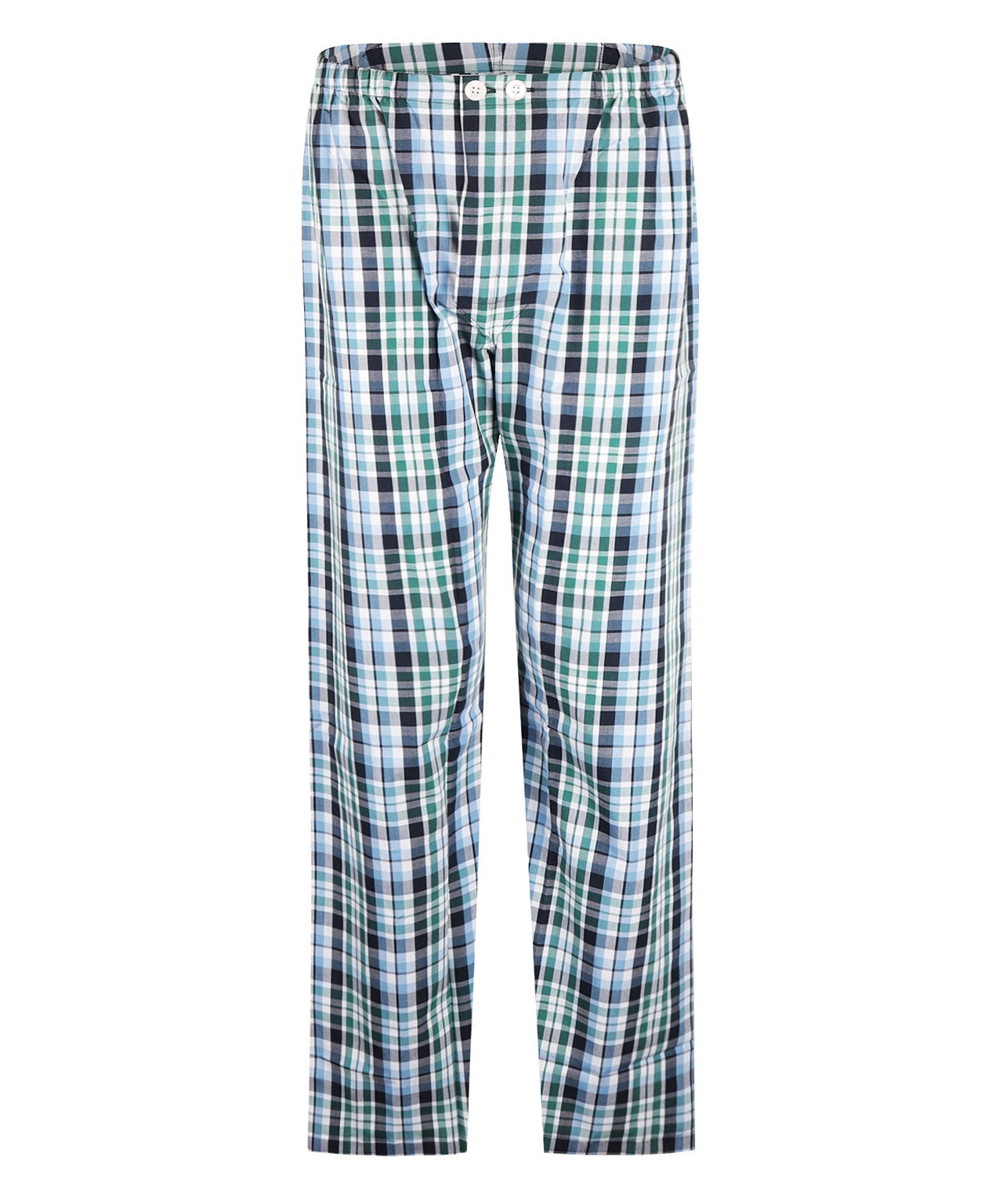 Derek Rose Flanell-Pyjama-Set | Blau