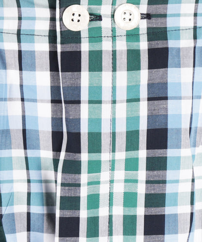 Derek Rose Flanell-Pyjama-Set | Blau