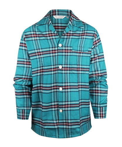 Derek Rose Flannel Pyjama Set | Green