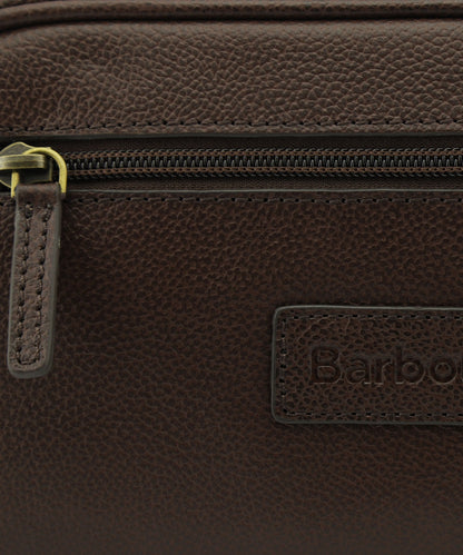 Barbour Leder-Kulturbeutel | Braun