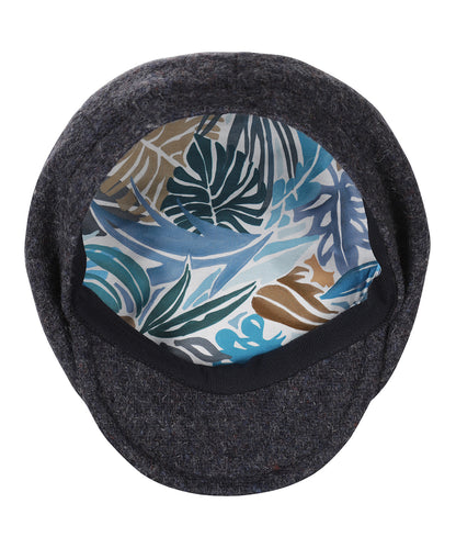 Schiebermütze aus Tweed | Blau