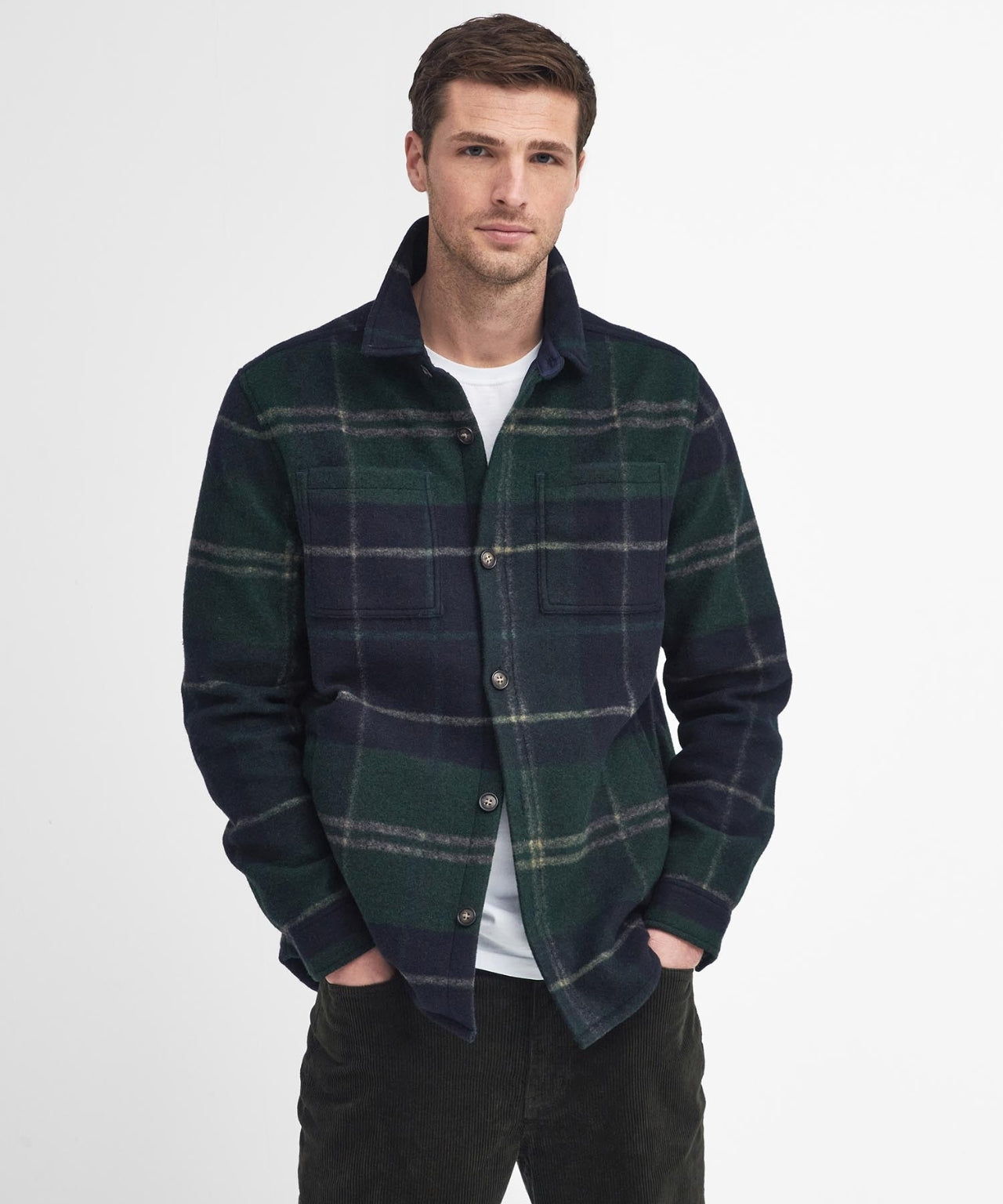 Barbour Chapter Tailored Check Overshirt | Green