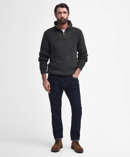 Barbour New Tyne Half Zip Jumper | Green