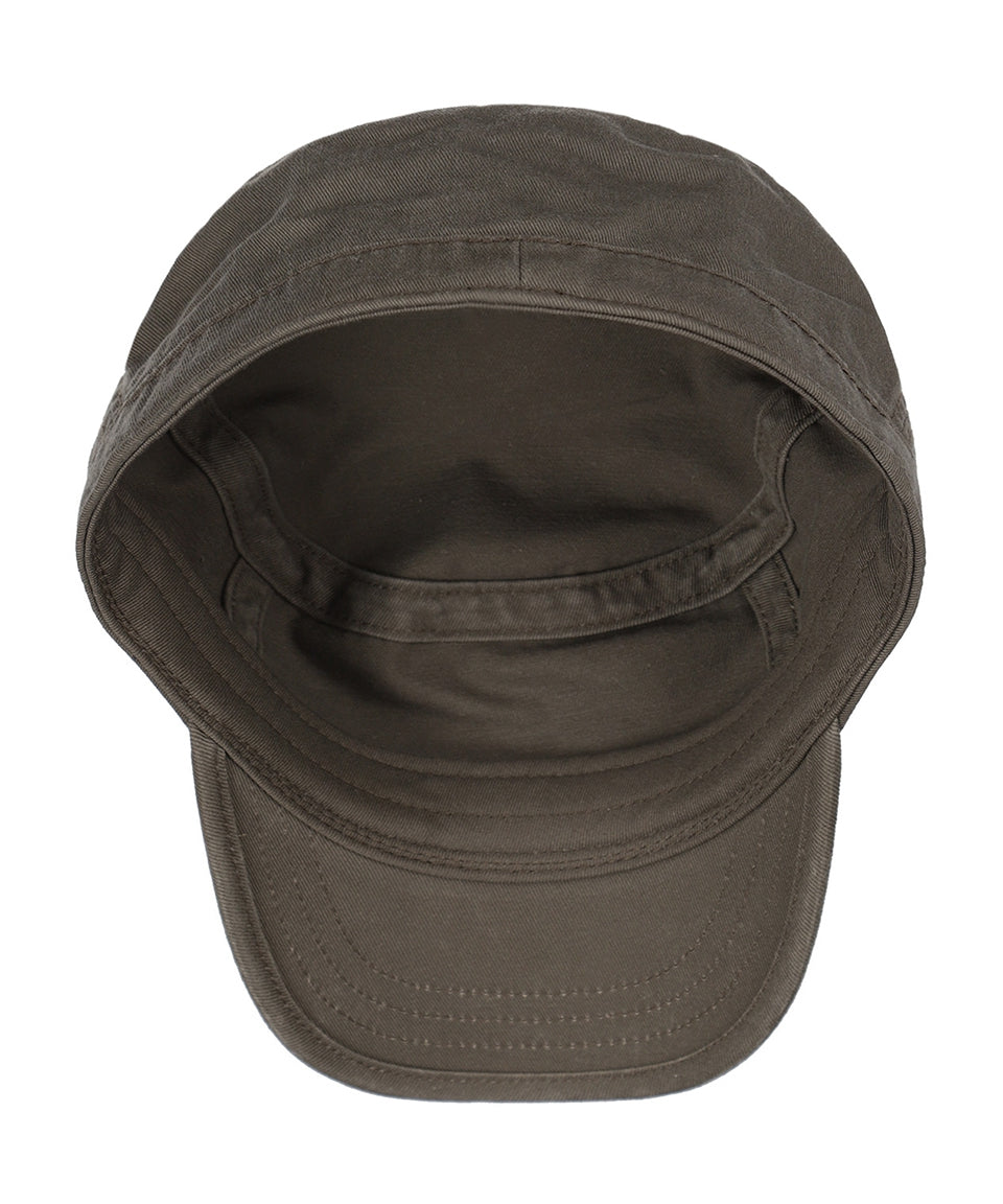Army-Cap aus Baumwolle | Olivgrün