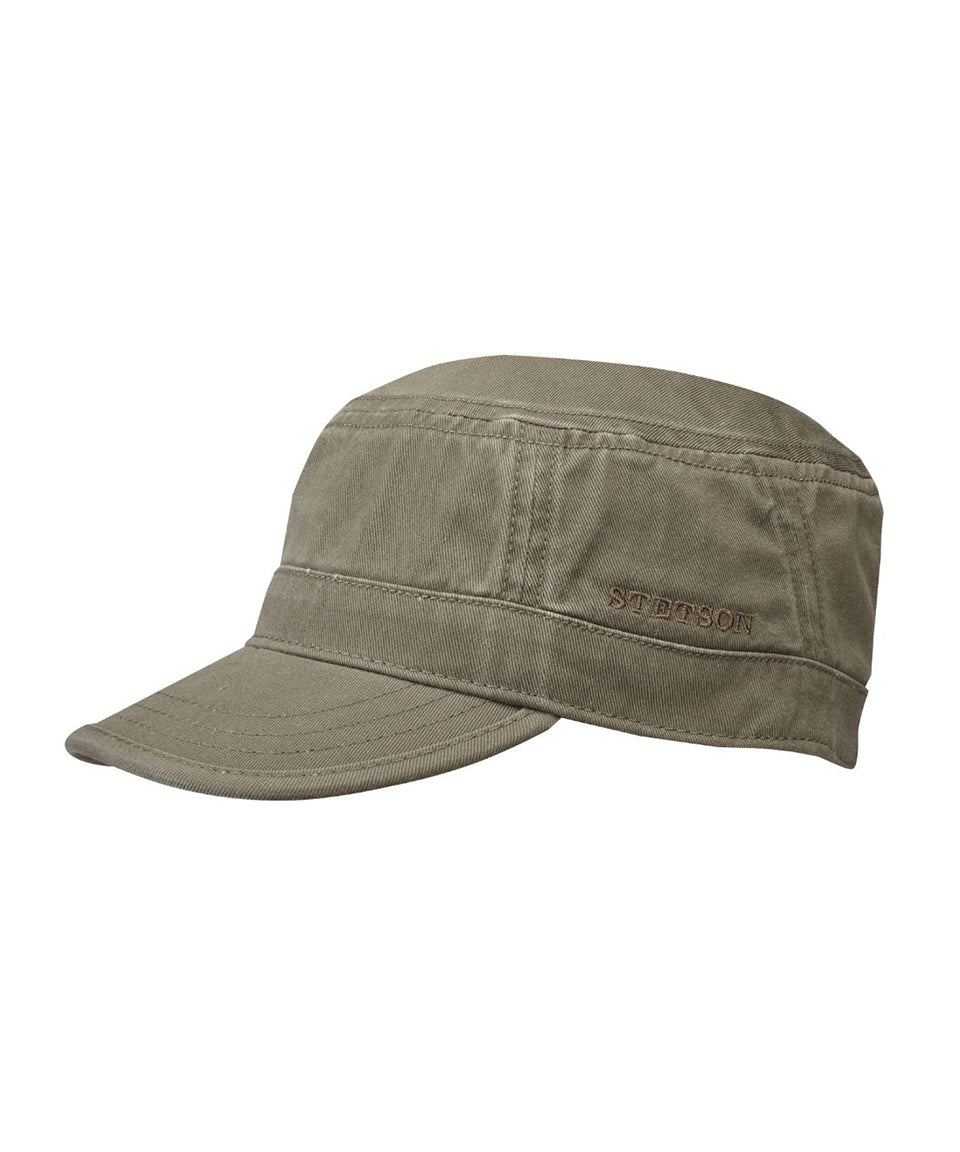 Army-Cap aus Baumwolle | Olivgrün