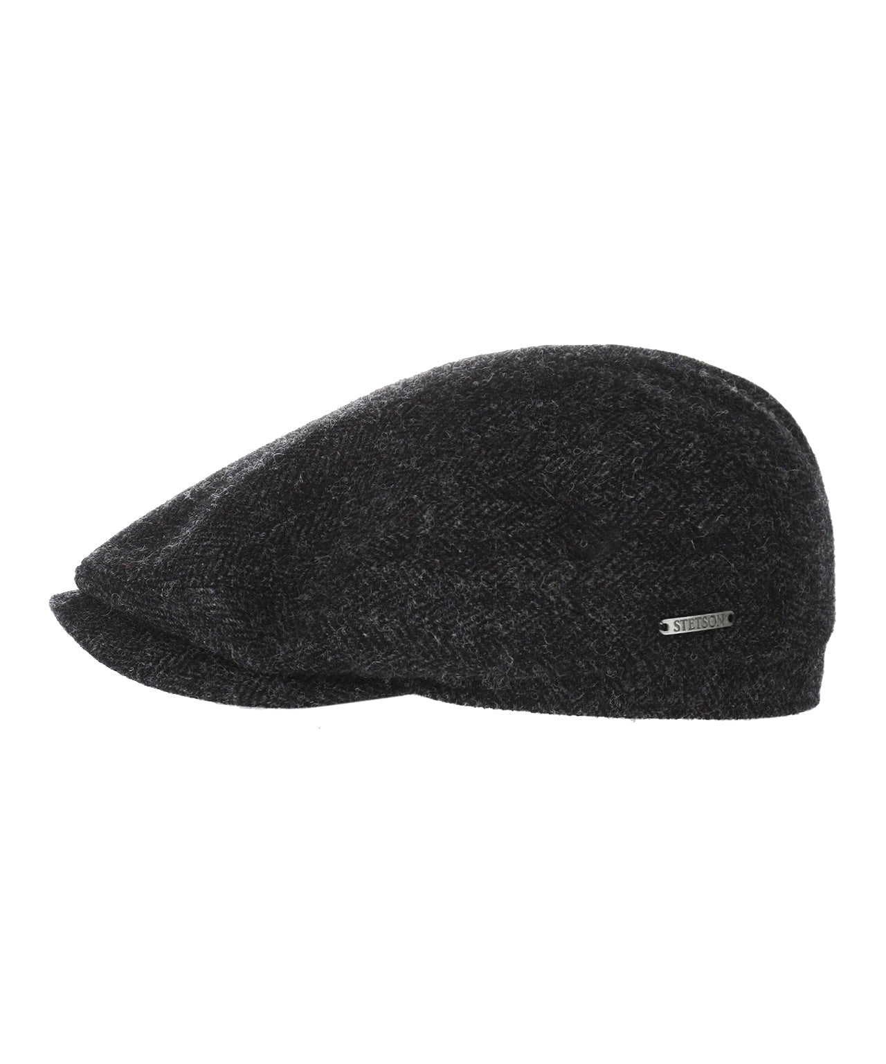 Stetson Driver Cap Fischgrätmuster | Schwarz