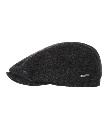 Stetson Driver Cap Fischgrätmuster | Schwarz