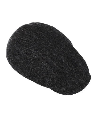 Stetson Driver Cap Fischgrätmuster | Schwarz