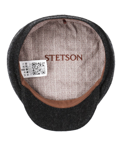 Stetson Driver Cap Fischgrätmuster | Schwarz