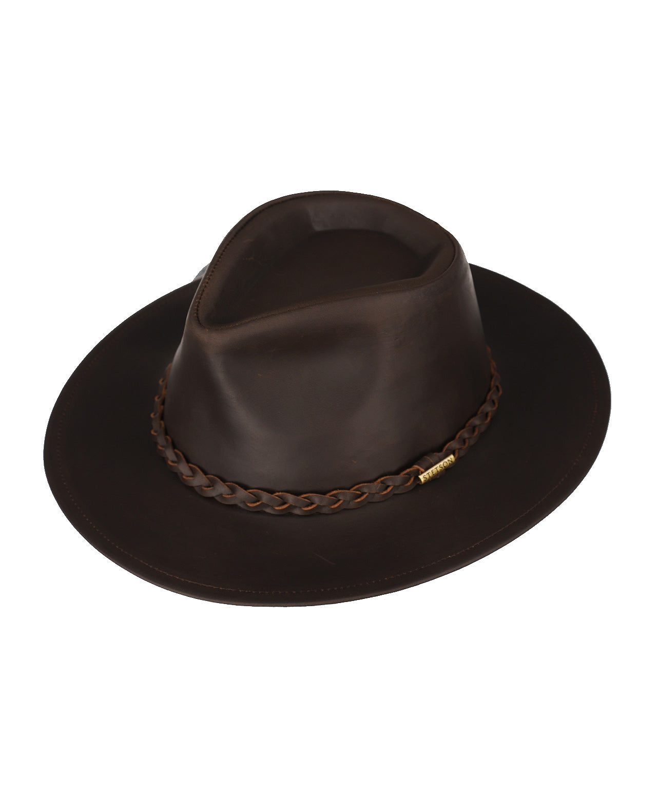 Stetson Buffalo Leather Hat | Brown