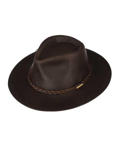 Stetson Buffalo Leather Hat | Brown