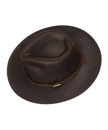 Stetson Buffalo Leather Hat | Brown