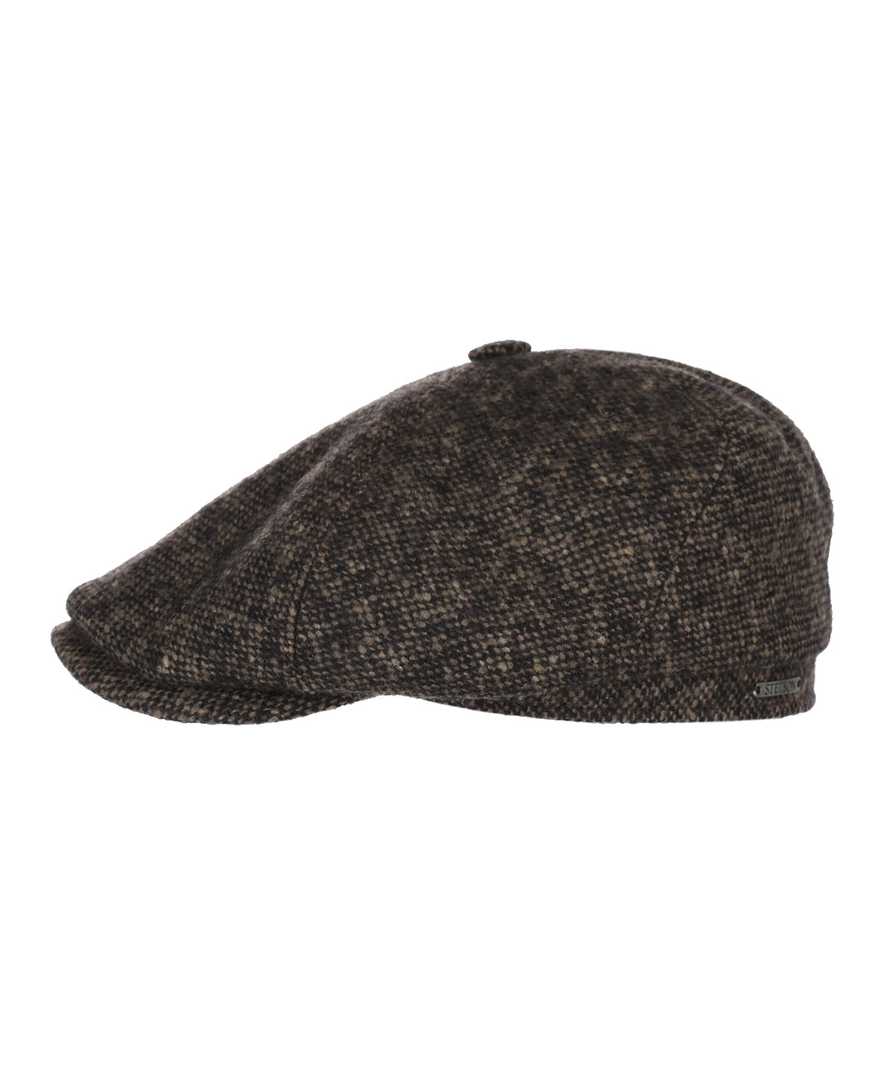6-Panel Donegal Wool Cap | Black