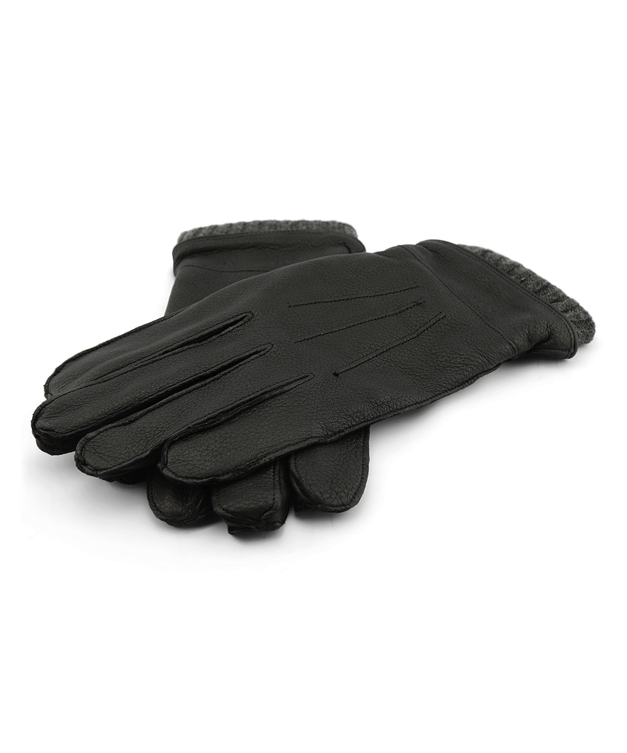 Gloves Deer/Cashmere | Zwart
