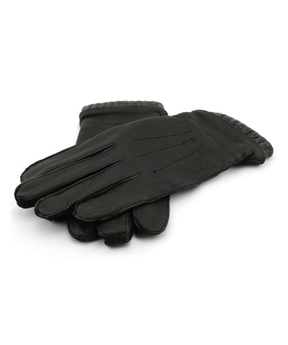 Gloves Deer/Cashmere | Zwart