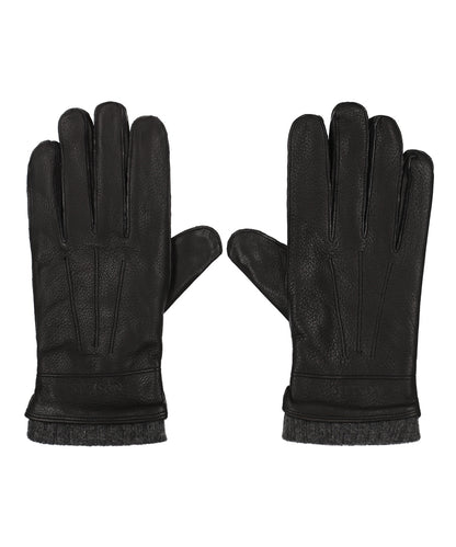 Gloves Deer/Cashmere | Zwart
