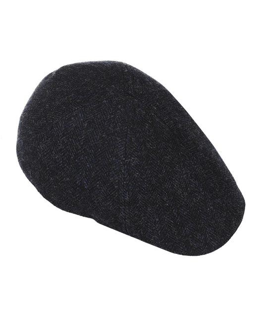 Texas Wool Herringbone | Donkerblauw Herringbone