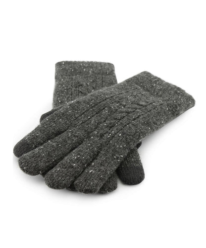 Cable Knit Glove | Grey