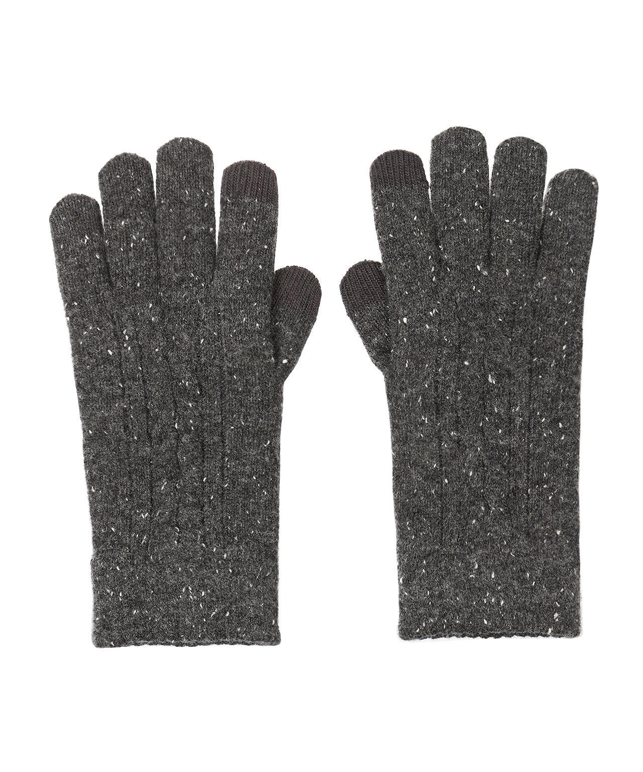 Cable Knit Glove | Grey