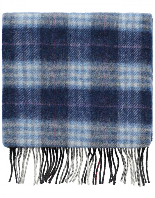 Long Lambswool Check Scarf | Red Green Check