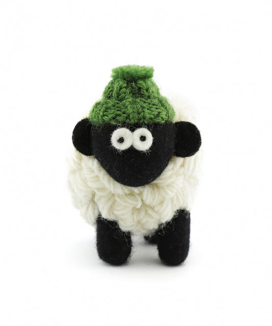 Knitted Sheep with Hat | Groen