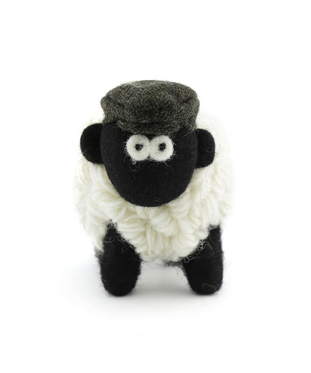 Knitted Sheep with Hat | Donker Groen